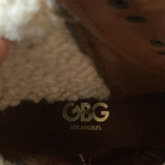 GBG LOS ANGELES Brown with faux wool lined healed boot size 7.5 🆕  NWOT - Picture 9 of 10